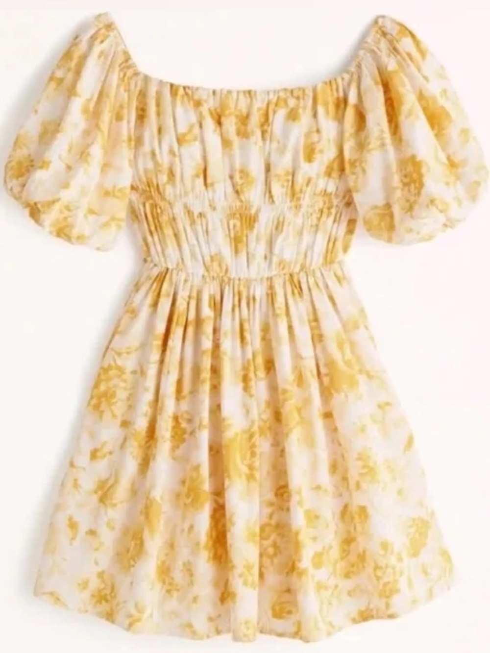 Abercrombie Off-The-Shoulder Puff Sleeve Mini Dress